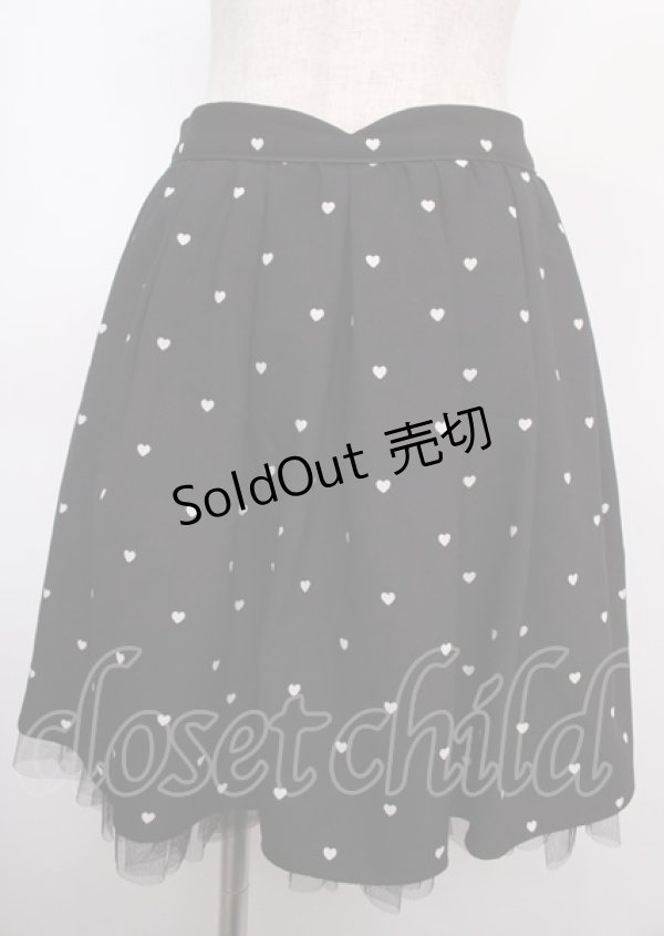画像1: mille fille closet by LODISPOTTO / Heart Dollyスカート M ブラック Y-25-02-26-079-LO-SK-SZ-ZY (1)
