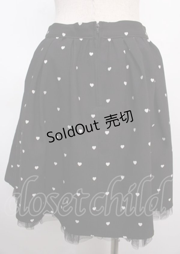 画像2: mille fille closet by LODISPOTTO / Heart Dollyスカート M ブラック Y-25-02-26-079-LO-SK-SZ-ZY (2)