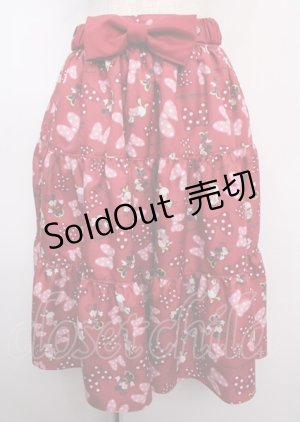 画像: Emily Temple cute / ミニー&デイジー/Ribbon Ribbon スカート  レッド Y-25-02-26-084-ET-SK-SZ-ZY