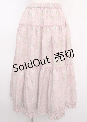 画像: m petit by misako / NINA'Sギャザースカート S 中桃 Y-25-02-26-088-LO-SK-SZ-ZY