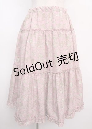 画像: m petit by misako / NINA'Sギャザースカート  ピンク Y-25-02-26-089-LO-SK-AS-ZY