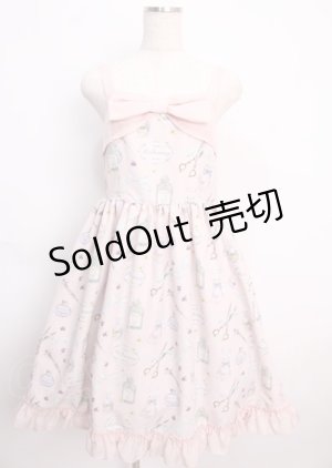画像: Melody BasKet / 青木美沙子×Melody BasKet/M’s pharmacyジャンパースカート  ピンク Y-25-02-26-012-LO-OP-SZ-ZY