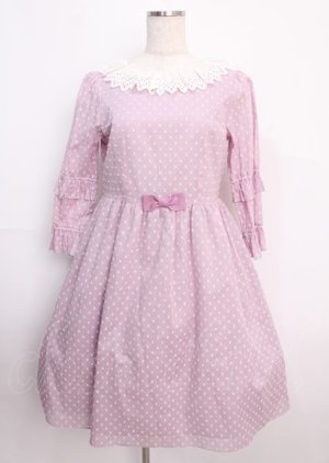 画像: Emily Temple cute /スノードットワンピース  ラベンダー Y-25-02-26-015-ET-OP-SZ-ZY