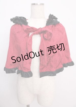 画像: ATELIER PIERROT / Rose Red Madness 薔薇色の憤怒 ケープ  アカ Y-25-02-26-004-EL-JA-SZ-ZT074