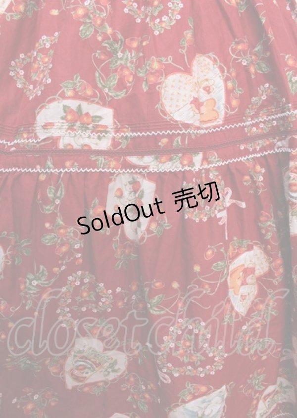 画像4: PINK HOUSE / Rambling Heartsプリントパッチワークワンピース  赤 Y-25-02-26-022-LO-OP-AS-ZY (4)