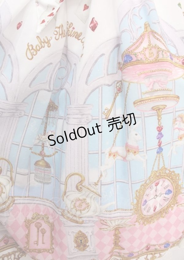 画像4: BABY,THE STARS SHINE BRIGHT / Alice in the Crystal Palace柄Ribbonジャンパースカート  シロ Y-25-02-26-026-BA-OP-SZ-ZY (4)
