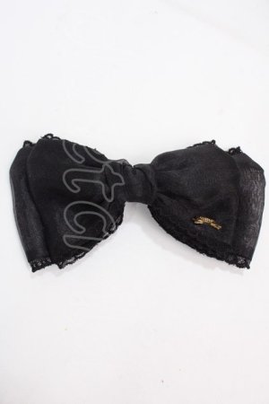 画像: Angelic Pretty / シャーベットリボンバレッタ  黒 Y-25-02-27-004-AP-ZA-SZ-ZY