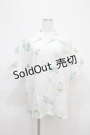 画像: AXES-X / クリームソーダPT半袖シャツ  白 Y-25-02-27-054-AX-BL-SZ-ZY