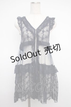 画像: axes femme / 薔薇レースジレ M 紺 Y-25-02-27-060-AX-TO-SZ-ZI
