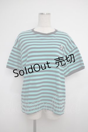 画像: Candy Stripper / ボーダーTシャツ  ミント Y-25-02-27-071-PU-TO-SZ-ZY