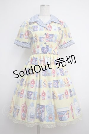 画像: Angelic Pretty / Sunny Smile Laundryワンピース  イエロー Y-25-02-27-091-AP-OP-SZ-ZY