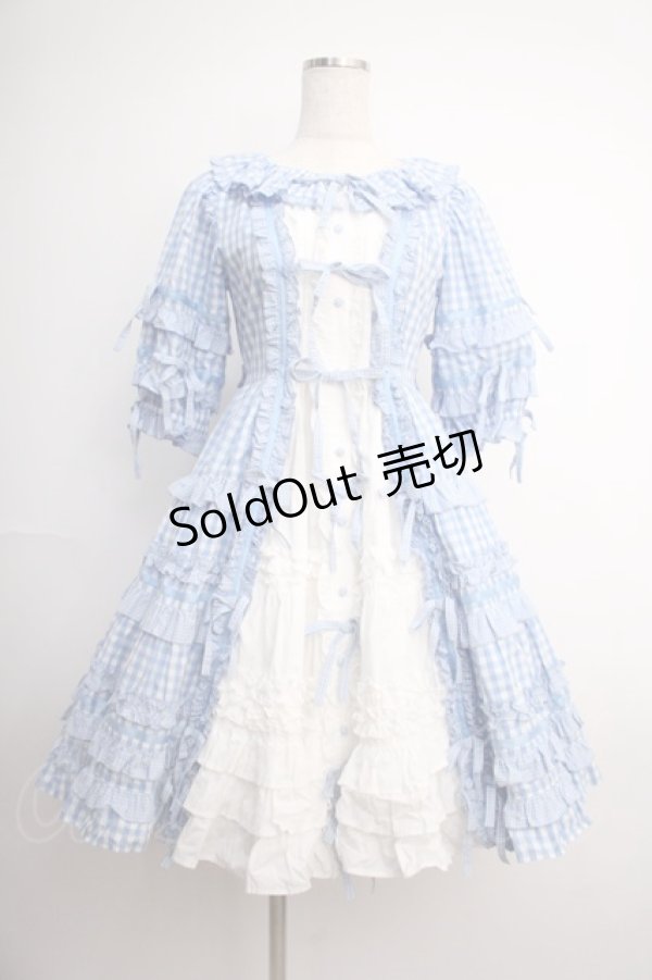 画像1: Angelic Pretty / Little Houseワンピース  サックス Y-25-02-27-093-AP-OP-SZ-ZY (1)