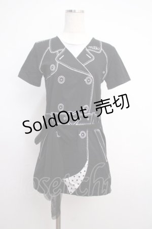 画像: MILK / 転写柄カットワンピース  黒 Y-25-02-27-103-ML-OP-SZ-ZY