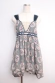 画像1: axes femme / ローズミラー柄チェーンチュニック  グリーン Y-25-02-27-109-AX-TO-SZ-ZY (1)