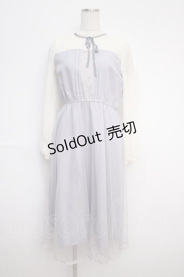 画像1: axes femme POETIQUE / チュールデザインワンピース  ラベンダー Y-25-02-27-122-AX-OP-SZ-ZS (1)