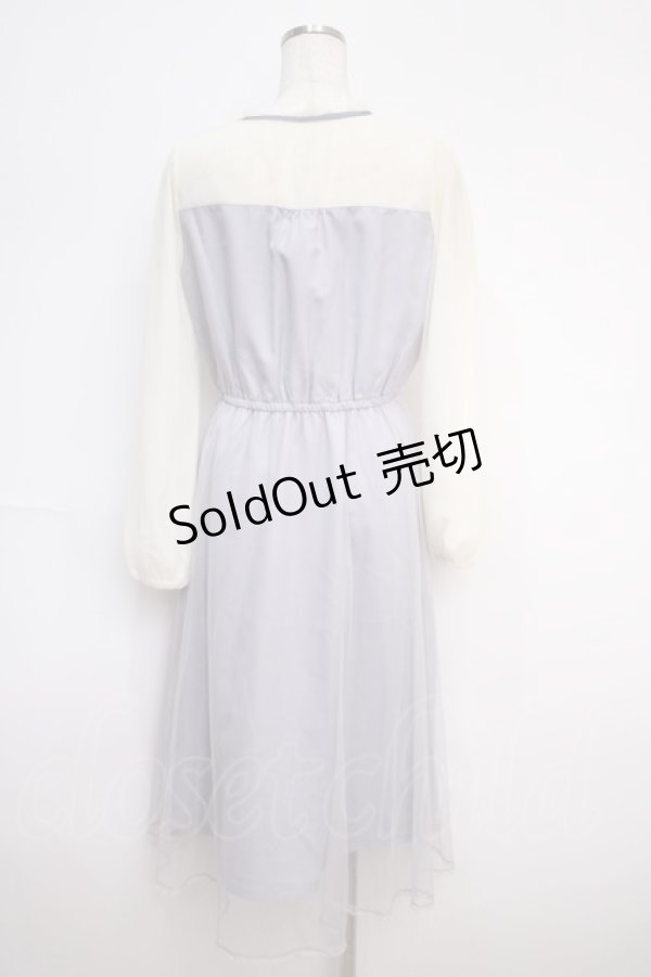 画像2: axes femme POETIQUE / チュールデザインワンピース  ラベンダー Y-25-02-27-122-AX-OP-SZ-ZS (2)