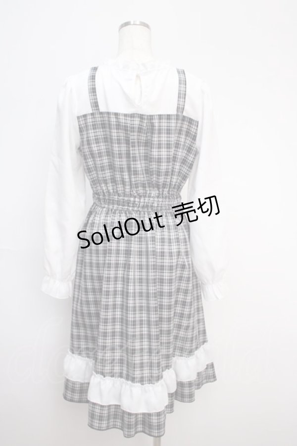 画像2: axes femme / チェック柄ドッキングワンピース   Y-25-02-27-127-AX-OP-SZ-ZY (2)