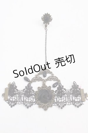 画像: MARBLE / レースブレスレット&リング  黒 Y-25-02-27-017-GO-AC-SZ-ZY