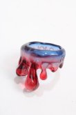 画像1: Q-pot. / 赤い海 青い海 メルトリング【エヴァンゲリオン アクセサリー】  赤ｘ青 Y-25-02-27-024-QP-AC-AS-ZY (1)
