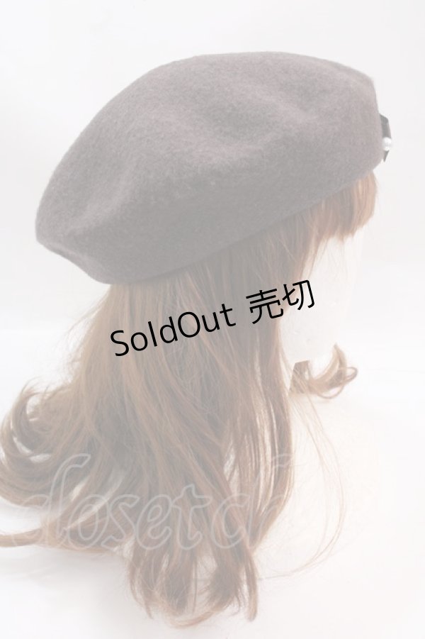 画像3: m petit by misako / ベレー帽 57.5cm 中茶 Y-25-02-27-034-LO-AC-SZ-ZT (3)