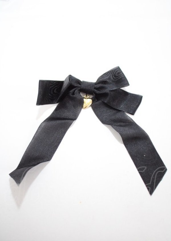 画像1: Angelic Pretty / Twinkleリボンクリップ  黒 Y-25-03-04-009-AP-AC-SZ-ZY (1)