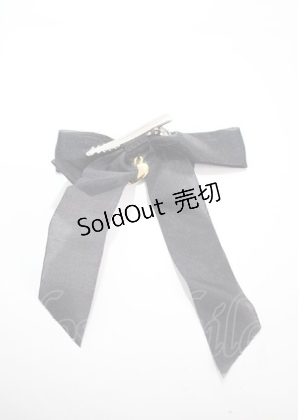 画像2: Angelic Pretty / Twinkleリボンクリップ  黒 Y-25-03-04-009-AP-AC-SZ-ZT422-F005 (2)