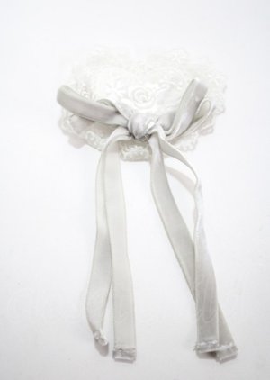 画像: Angelic Pretty / Angel Bouquetリボンクリップ  白 Y-25-03-04-010-AP-AC-SZ-ZY