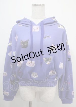 画像: LAND by MILK BOY / CAT BUNCHパーカー  パープル Y-25-03-04-091-PU-TO-SZ-ZY