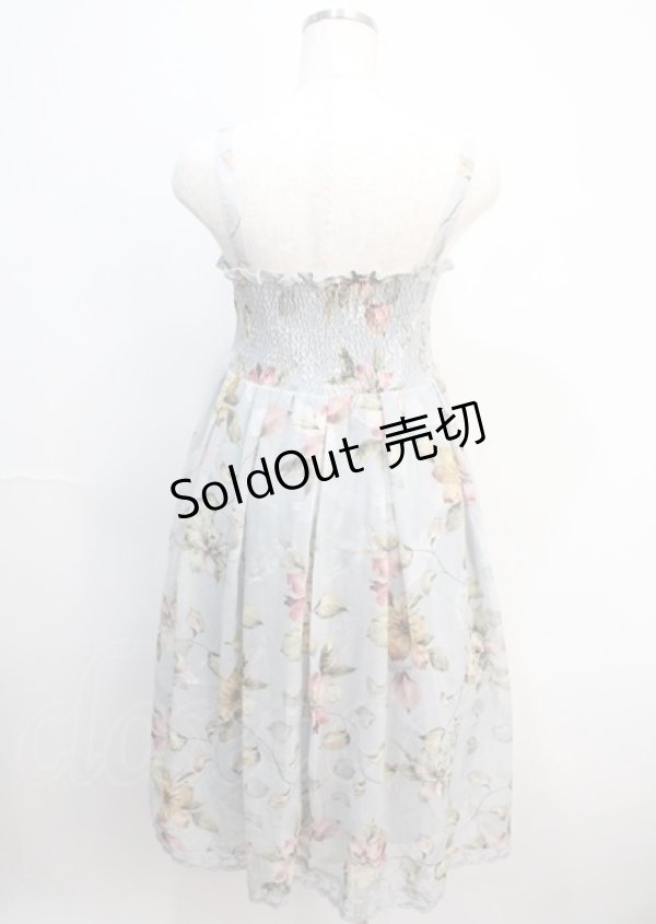 画像2: axes femme / オパールプリント2wayスカート  サックス Y-25-03-04-097-AX-SK-SZ-ZY (2)
