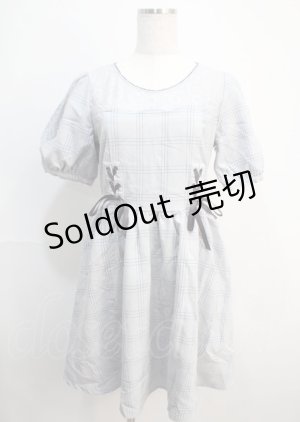 画像: axes femme POETIQUE / スカラップビスチェ切り替えワンピース  グレー Y-25-03-04-106-AX-OP-SZ-ZS