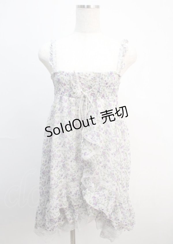画像1: axes femme / 小花柄2WAYワンピース M オフ Y-25-03-04-116-AX-OP-SZ-ZY (1)
