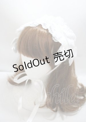 画像: ALICE and the PIRATES / ビブリオフィリアヘッドドレス  オフ白 Y-25-03-04-014-PA-AC-SZ-ZY
