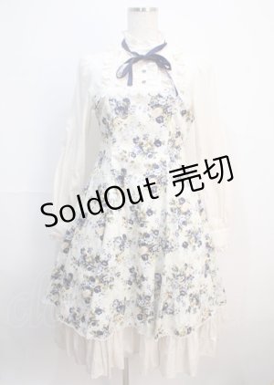 画像: Victorian maiden / アンティークロココブーケドールドレス  ネイビー Y-25-03-04-124-CL-OP-SZ-ZY