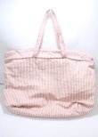 画像2: Maison de FLEUR / marron creamチェックトートバック  ピンク Y-25-03-04-024-LO-BG-SZ-ZY (2)