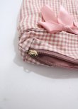 画像3: Maison de FLEUR / marron creamチェックトートバック  ピンク Y-25-03-04-024-LO-BG-SZ-ZY (3)