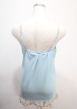 画像2: axes femme / 柄レース・立体お花付きキャミ M サックス Y-25-03-04-033-AX-TO-SZ-ZY (2)