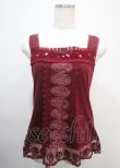 画像1: axes femme / レースタンクトップ M ワイン Y-25-03-04-035-AX-TO-SZ-ZY (1)