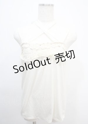 画像: axes femme / バタフライレースホルターキャミソール  キナリ Y-25-03-04-041-AX-TO-SZ-ZY