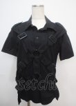 画像1: SEXY DYNAMITE LONDON / パラシュートシャツ  黒 Y-25-03-07-058-PU-BL-SZ-ZY (1)