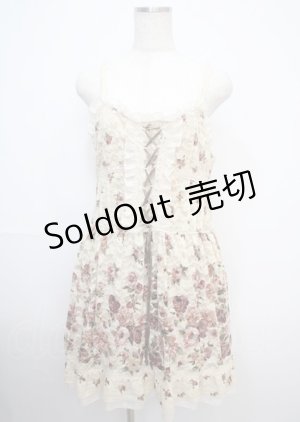 画像: axes femme / 花柄ワンピース  キナリ Y-25-03-07-076-AX-OP-SZ-ZY