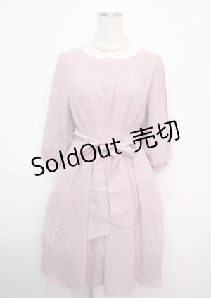 画像: axes femme / タックデザインドレス M 淡ピンク Y-25-03-07-081-AX-OP-SZ-ZI