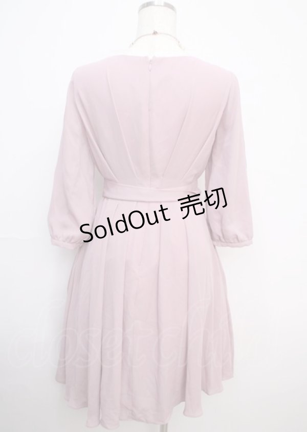 画像2: axes femme / タックデザインドレス M 淡ピンク Y-25-03-07-081-AX-OP-SZ-ZI (2)