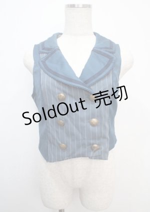 画像: axes femme kawaii / 【タグ付き】切り替えベスト M ブルー Y-25-03-07-011-AX-TO-OW-ZY
