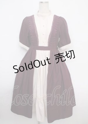 画像: axes femme kawaii / エレガントドールワンピース  ワイン Y-25-03-07-092-AX-OP-SZ-OS