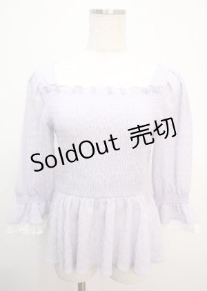 画像: axes femme / シアーシャーリングブラウス F ラベンダー Y-25-03-07-014-AX-TO-SZ-ZI