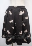 画像1: franche lippee black / シルエットねこスカート M 黒 Y-25-03-07-139-LO-SK-SZ-ZY (1)
