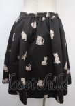 画像2: franche lippee black / シルエットねこスカート M 黒 Y-25-03-07-139-LO-SK-SZ-ZY (2)