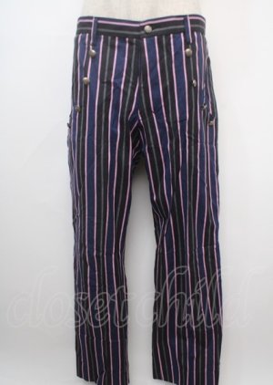 画像: ALICE and the PIRATES / ヘラルディックレジメンタルパンツ MEN'S 紺 Y-25-03-07-148-PA-PA-SZ-ZY