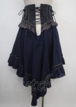 画像2: Ozz oneste / 薔薇刺繍オーバーコルセット  青 Y-25-03-07-158-OO-SK-SZ-ZY (2)