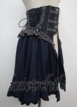 画像4: Ozz oneste / 薔薇刺繍オーバーコルセット  青 Y-25-03-07-158-OO-SK-SZ-ZY (4)